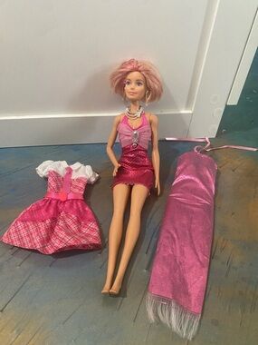 Cute Barbie with Cute Pink Outfits